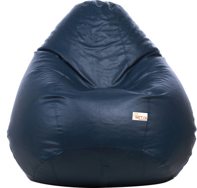 Sattva XXL - Teardrop Bean Bag  With Bean Filling(Blue)