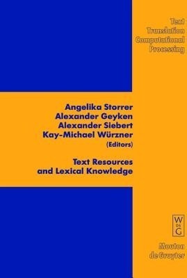 Text Resources and Lexical Knowledge(English, Hardcover, unknown)