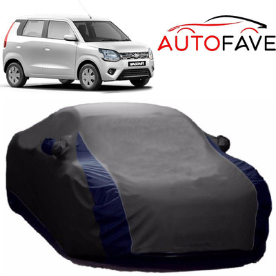 AutoFave Car Cover For Maruti Suzuki WagonR (With Mirror Pockets)(Grey)