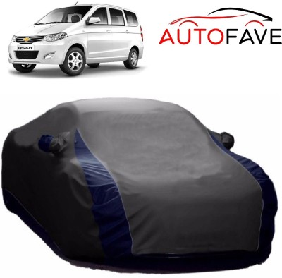 AutoFave Car Cover For Chevrolet Enjoy (With Mirror Pockets)(Grey)