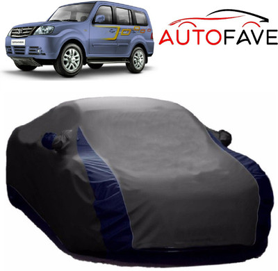 AutoFave Car Cover For Tata Sumo Grande (With Mirror Pockets)(Grey)