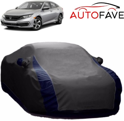 AutoFave Car Cover For Honda Civic (With Mirror Pockets)(Grey)