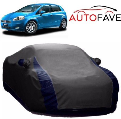 AutoFave Car Cover For Fiat Grande Punto (With Mirror Pockets)(Grey)