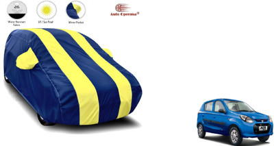 Auto Olprema Car Cover For Maruti Alto 800 (With Mirror Pockets)(Blue, Yellow)