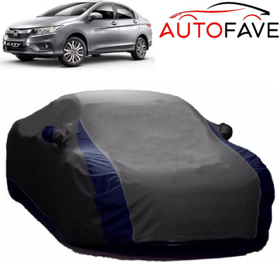 AutoFave Car Cover For Honda City i-Dtec (With Mirror Pockets)(Grey)
