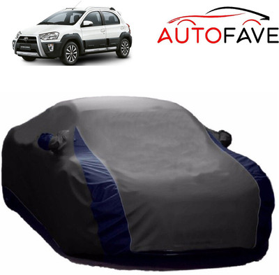 AutoFave Car Cover For Toyota Etios Cross (With Mirror Pockets)(Grey)