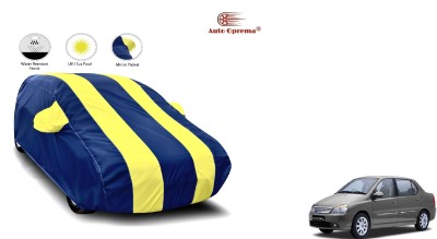 Auto Oprema Car Cover For Tata Indigo XL (With Mirror Pockets)(Blue, Yellow)