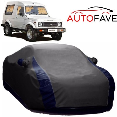 AutoFave Car Cover For Maruti Suzuki Gypsy King (With Mirror Pockets)(Grey)