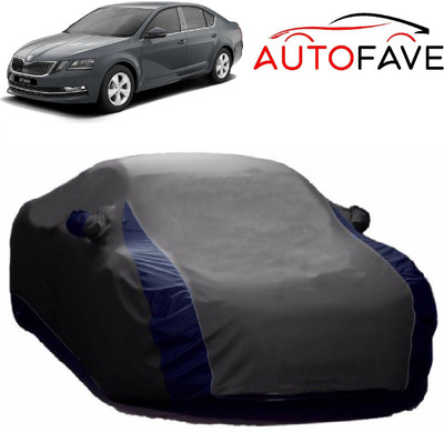 AutoFave Car Cover For Skoda Octavia (With Mirror Pockets)(Grey)