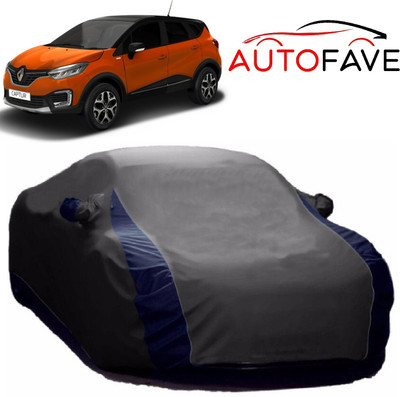 AutoFave Car Cover For Renault Captur (With Mirror Pockets)(Grey)