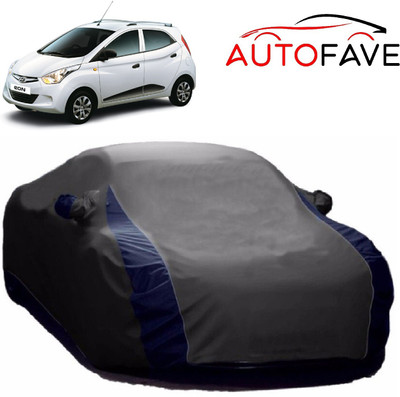 AutoFave Car Cover For Hyundai Eon (With Mirror Pockets)(Grey)