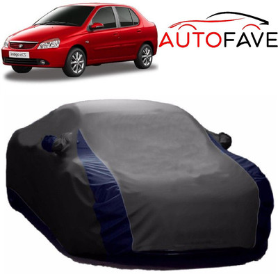 AutoFave Car Cover For Tata Indigo eCS (With Mirror Pockets)(Grey)