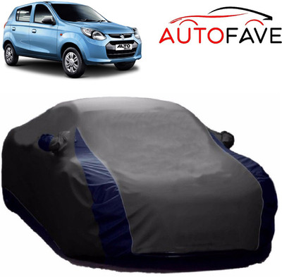 AutoFave Car Cover For Maruti Suzuki Alto 800 (With Mirror Pockets)(Grey)