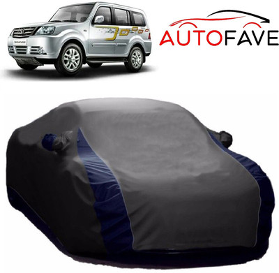 AutoFave Car Cover For Tata Sumo Grande MK II (With Mirror Pockets)(Grey)