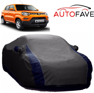 AutoFave Car Cover For Maruti Suzuki S-Presso (With Mirror Pockets)(Grey)