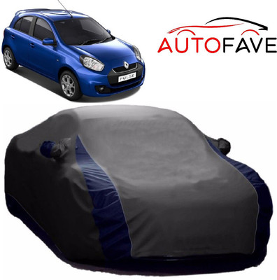 AutoFave Car Cover For Renault Pulse (With Mirror Pockets)(Grey)