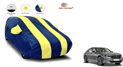 Auto Olprema Car Cover For BMW 730d (With Mirror Pockets)(Blue, Yellow)