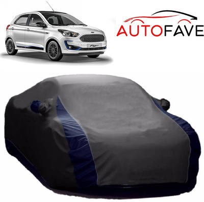 AutoFave Car Cover For Ford Figo (With Mirror Pockets)(Grey)