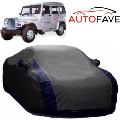 AutoFave Car Cover For Mahindra Marshal (With Mirror Pockets)(Grey)