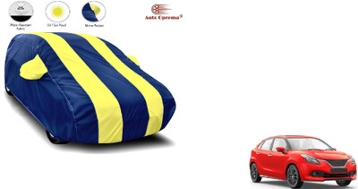 Auto Olprema Car Cover For Maruti Suzuki Baleno (With Mirror Pockets)(Blue, Yellow)
