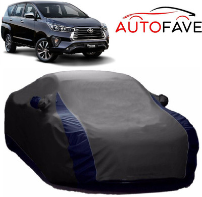 AutoFave Car Cover For Toyota Innova Crysta (With Mirror Pockets)(Grey)