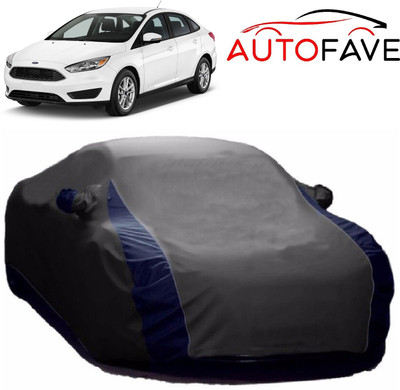 AutoFave Car Cover For Ford Focus (With Mirror Pockets)(Grey)