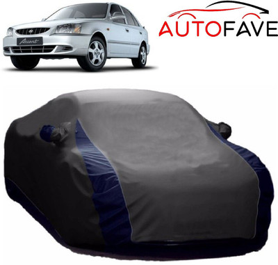 AutoFave Car Cover For Hyundai Accent Viva (With Mirror Pockets)(Grey)