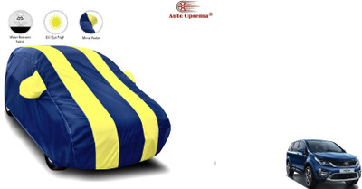 Auto Oprema Car Cover For Tata Hexa (With Mirror Pockets)(Blue, Yellow)