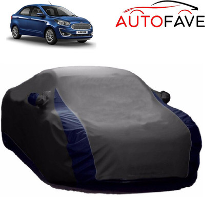 AutoFave Car Cover For Ford Aspire (With Mirror Pockets)(Grey)