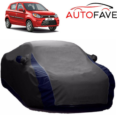 AutoFave Car Cover For Maruti Suzuki Alto (With Mirror Pockets)(Grey)
