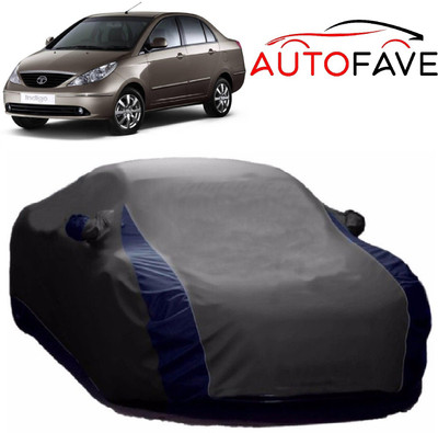 AutoFave Car Cover For Tata Indigo (With Mirror Pockets)(Grey)