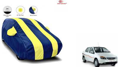 Auto Oprema Car Cover For Tata Indigo eCS (With Mirror Pockets)(Blue, Yellow)