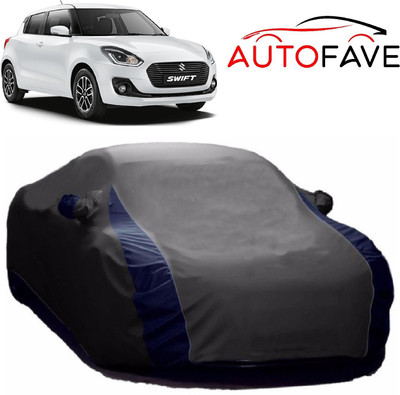 AutoFave Car Cover For Maruti Suzuki Swift (With Mirror Pockets)(Grey)