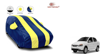 Auto Oprema Car Cover For Tata Indigo CS (With Mirror Pockets)(Blue, Yellow)