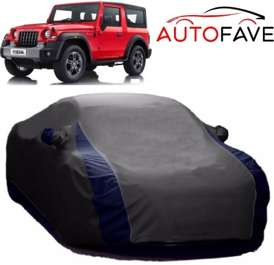 AutoFave Car Cover For Mahindra Thar (With Mirror Pockets)(Grey)