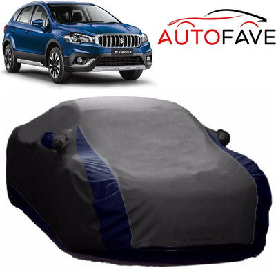 AutoFave Car Cover For Maruti Suzuki S-Cross (With Mirror Pockets)(Grey)