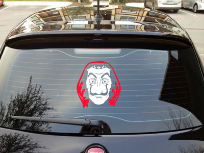 PEACOCKRIDE Sticker & Decal for Car(White)