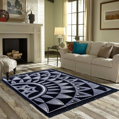 Zesture Multicolor Blended Carpet(4 ft,  X 213 cm, Rectangle)