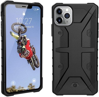 HITFIT Back Cover for Apple iPhone 11 Pro Max (6.5 Inch)(Black, Dual Protection, Pack of: 1)