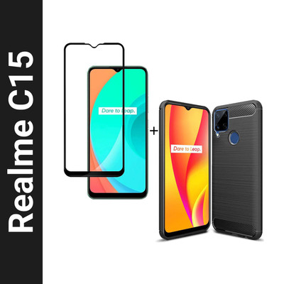 Flipkart SmartBuy Back Cover for Realme C15(Black)
