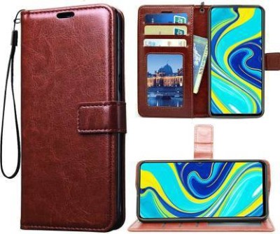 mobies Flip Cover for Samsung Galaxy J8 Vintage Flip with Wallet and Stand(Brown, Pack of: 1)