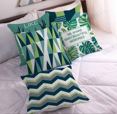 Sai Enterprises Geometric Cushions & Pillows Cover(Pack of 5, 40 cm*40 cm, Multicolor)