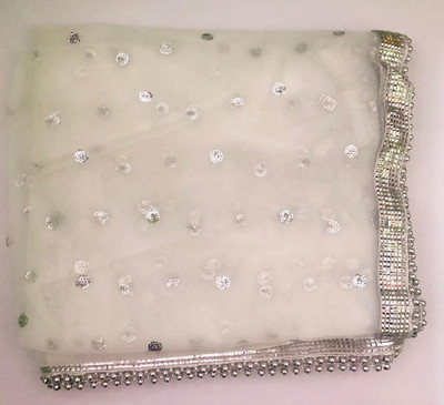 APNA KAPDA BAZAAR Net Embroidered Women Dupatta