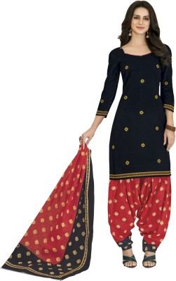 Reya Cotton Blend Printed Kurta & Patiyala Material