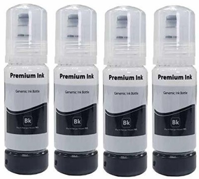 wetech Ink Refill dye ink for Epson. 001 003 Compatible L5190 , L3150 , L3110 , L1110 , L4150 , L6170 , L4160 , L6190 , L6160 (4 BLACK) Black Ink Bottle