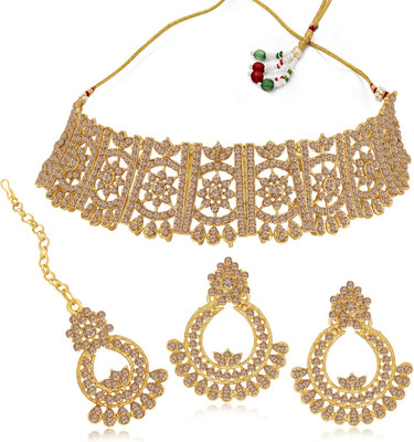 Sukkhi Alloy Gold-plated Gold Jewellery Set(Pack of 1)
