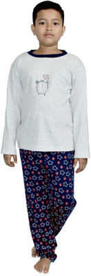 KABOOS Boys & Girls Casual T-shirt Pyjama(Multicolor15)
