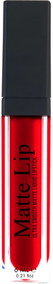 FLENGO Ultra Smooth Matte Liquid Lipstick 15(Ruby-Red, 6 ml)