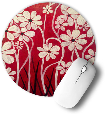 infinity interiors Printed Designer Anti Skid Round Gaming Foldable with Nonslip Base for Laptop & Desktop/Computer etc_015 Non Slip Base Mousepad(Multicolor)