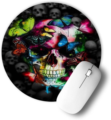 infinity interiors Printed Designer Anti Skid Round Gaming Foldable with Nonslip Base for Laptop & Desktop/Computer etc_033 Mousepad(Multicolor)